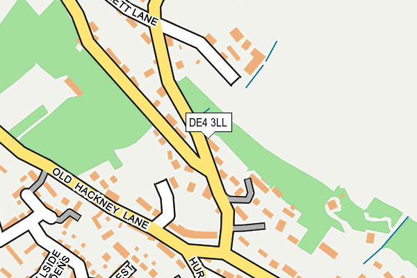 DE4 3LL map - OS OpenMap – Local (Ordnance Survey)