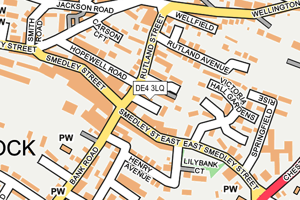 DE4 3LQ map - OS OpenMap – Local (Ordnance Survey)