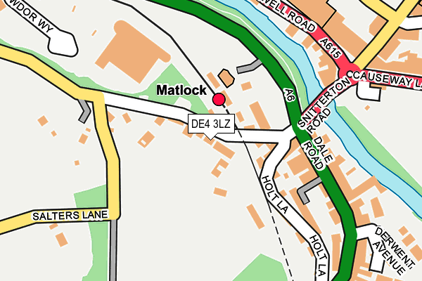 DE4 3LZ map - OS OpenMap – Local (Ordnance Survey)