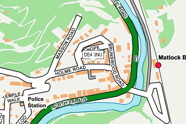 DE4 3NU map - OS OpenMap – Local (Ordnance Survey)
