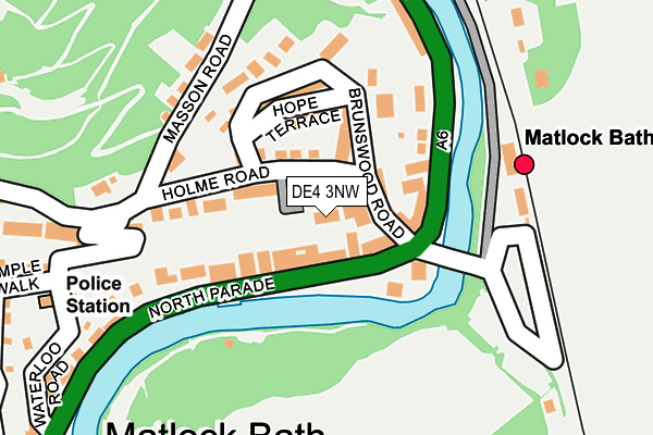 DE4 3NW map - OS OpenMap – Local (Ordnance Survey)