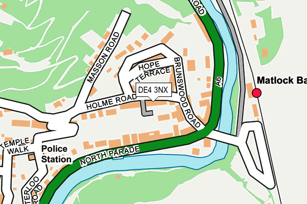 DE4 3NX map - OS OpenMap – Local (Ordnance Survey)
