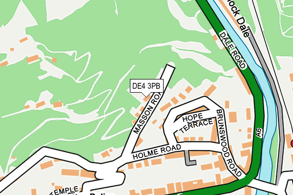 DE4 3PB map - OS OpenMap – Local (Ordnance Survey)