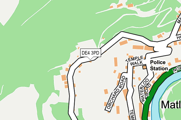 DE4 3PD map - OS OpenMap – Local (Ordnance Survey)