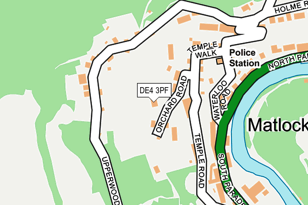 DE4 3PF map - OS OpenMap – Local (Ordnance Survey)