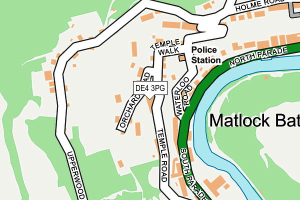 Map of J AND N PROPERTIES(MATLOCK) LIMITED at local scale