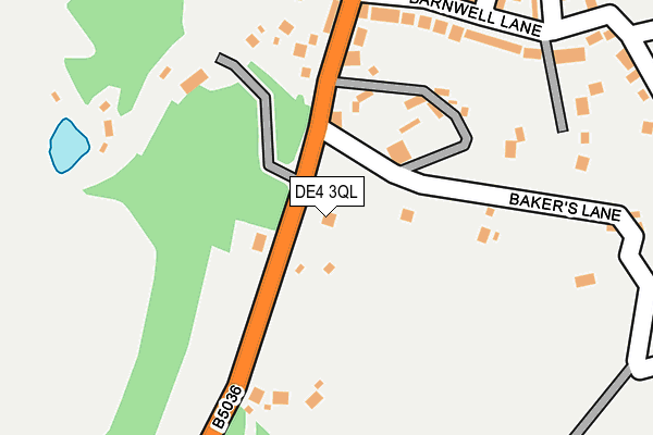 DE4 3QL map - OS OpenMap – Local (Ordnance Survey)