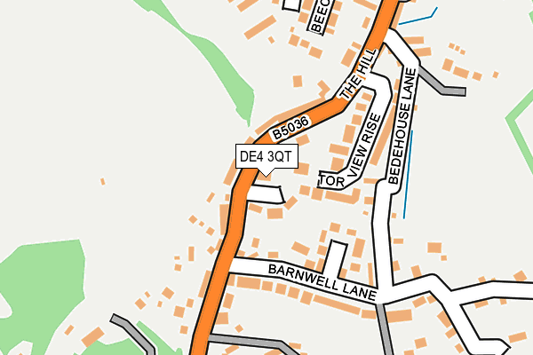 DE4 3QT map - OS OpenMap – Local (Ordnance Survey)