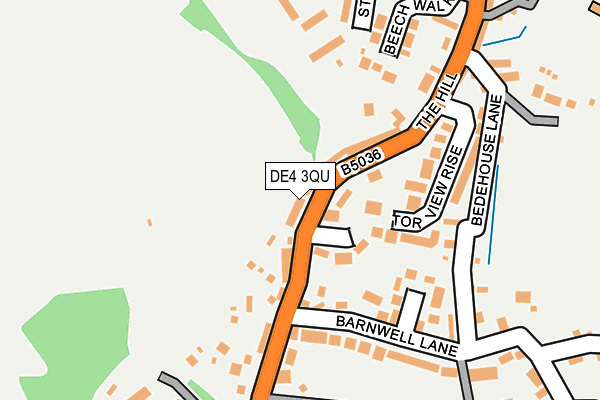 DE4 3QU map - OS OpenMap – Local (Ordnance Survey)