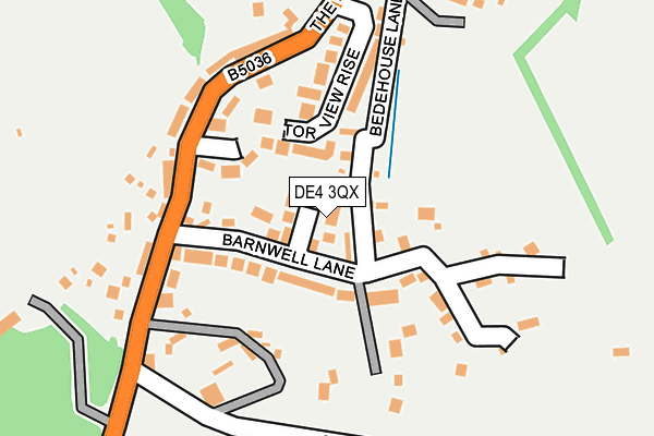 DE4 3QX map - OS OpenMap – Local (Ordnance Survey)