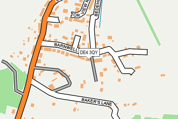 DE4 3QY map - OS OpenMap – Local (Ordnance Survey)