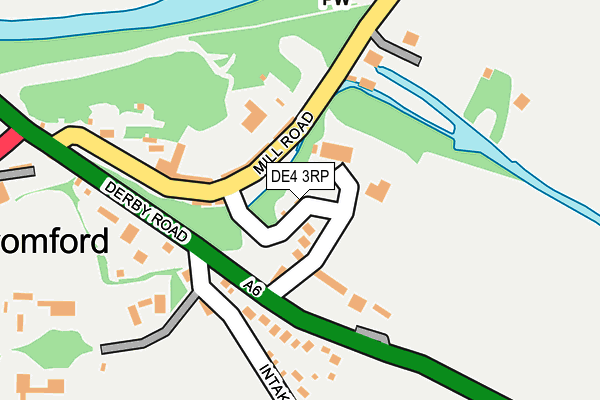 DE4 3RP map - OS OpenMap – Local (Ordnance Survey)