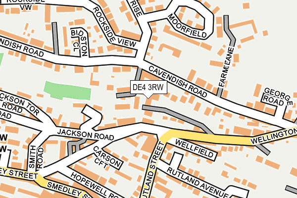 DE4 3RW map - OS OpenMap – Local (Ordnance Survey)