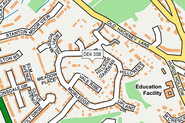 DE4 3SB map - OS OpenMap – Local (Ordnance Survey)