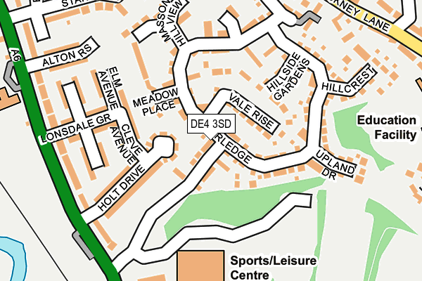 DE4 3SD map - OS OpenMap – Local (Ordnance Survey)