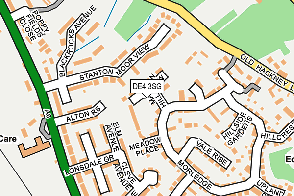 DE4 3SG map - OS OpenMap – Local (Ordnance Survey)