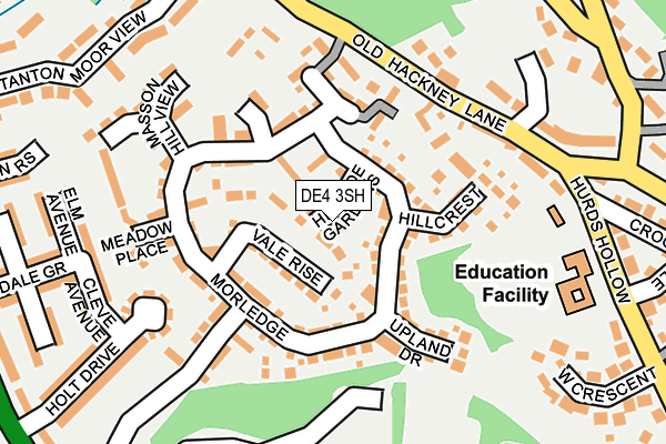 DE4 3SH map - OS OpenMap – Local (Ordnance Survey)