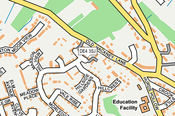 DE4 3SJ map - OS OpenMap – Local (Ordnance Survey)
