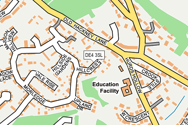 DE4 3SL map - OS OpenMap – Local (Ordnance Survey)