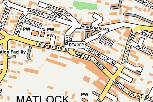 DE4 3SR map - OS OpenMap – Local (Ordnance Survey)