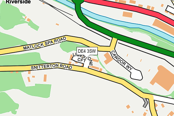 DE4 3SW map - OS OpenMap – Local (Ordnance Survey)