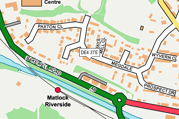 DE4 3TE map - OS OpenMap – Local (Ordnance Survey)