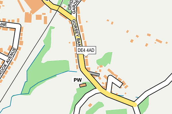 DE4 4AD map - OS OpenMap – Local (Ordnance Survey)