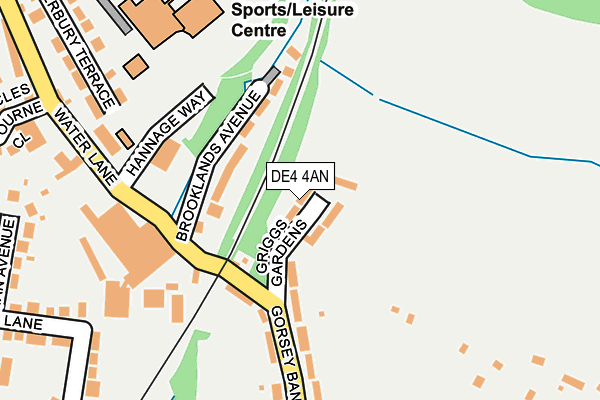 DE4 4AN map - OS OpenMap – Local (Ordnance Survey)