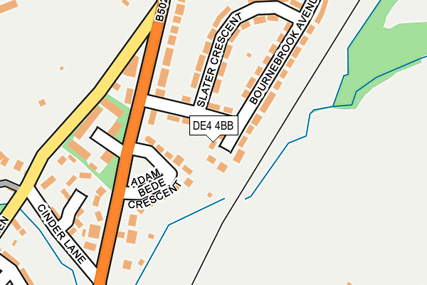 DE4 4BB map - OS OpenMap – Local (Ordnance Survey)