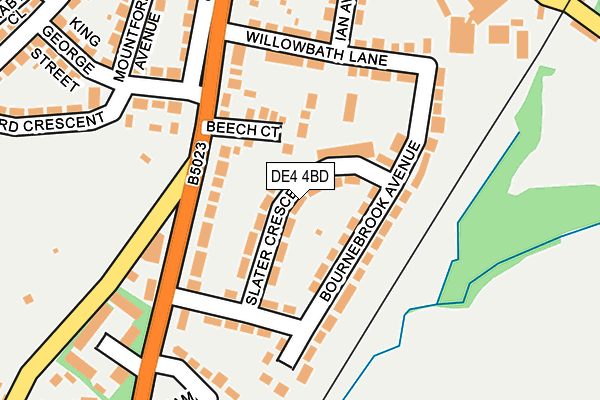 DE4 4BD map - OS OpenMap – Local (Ordnance Survey)