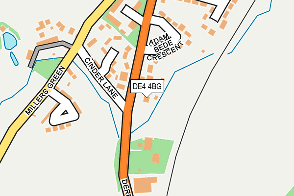 DE4 4BG map - OS OpenMap – Local (Ordnance Survey)