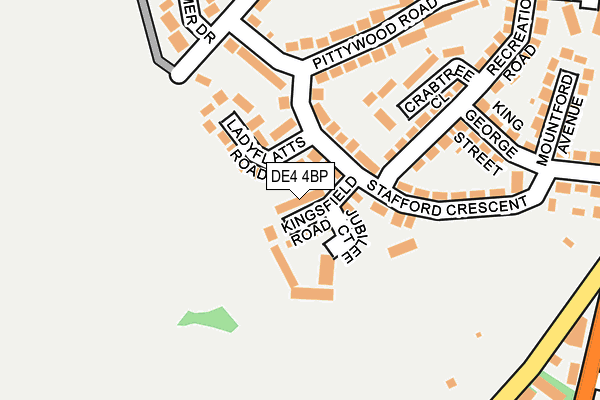 DE4 4BP map - OS OpenMap – Local (Ordnance Survey)