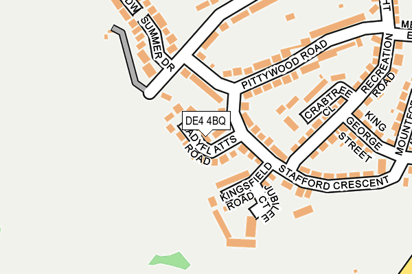 DE4 4BQ map - OS OpenMap – Local (Ordnance Survey)