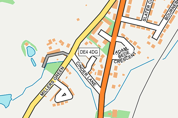 DE4 4DG map - OS OpenMap – Local (Ordnance Survey)