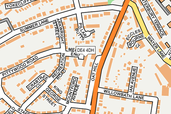 DE4 4DH map - OS OpenMap – Local (Ordnance Survey)