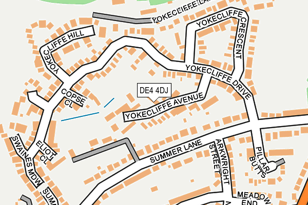 DE4 4DJ map - OS OpenMap – Local (Ordnance Survey)