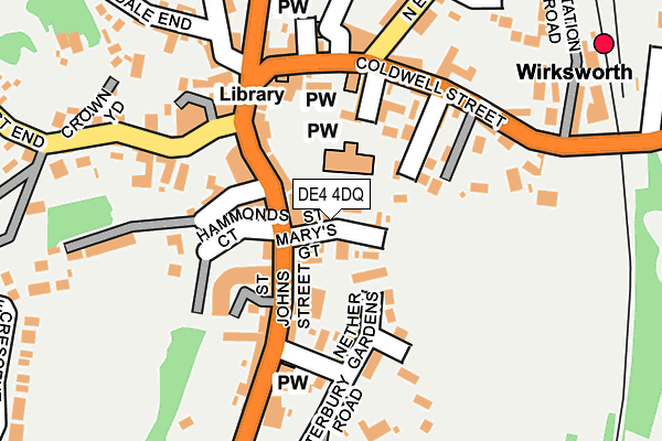DE4 4DQ map - OS OpenMap – Local (Ordnance Survey)