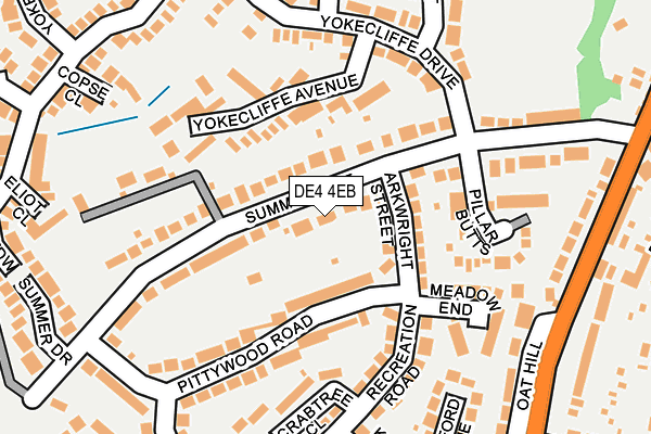 DE4 4EB map - OS OpenMap – Local (Ordnance Survey)