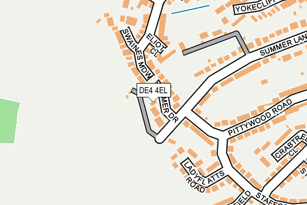 DE4 4EL map - OS OpenMap – Local (Ordnance Survey)