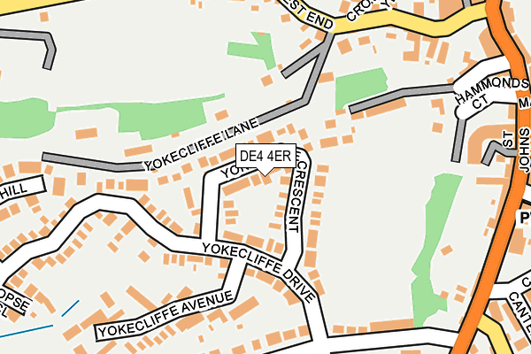DE4 4ER map - OS OpenMap – Local (Ordnance Survey)