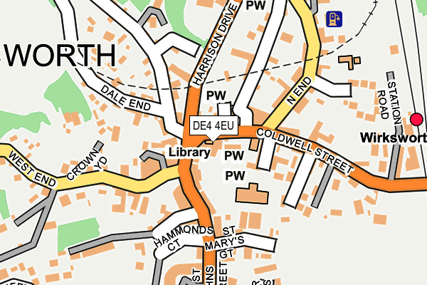 DE4 4EU map - OS OpenMap – Local (Ordnance Survey)