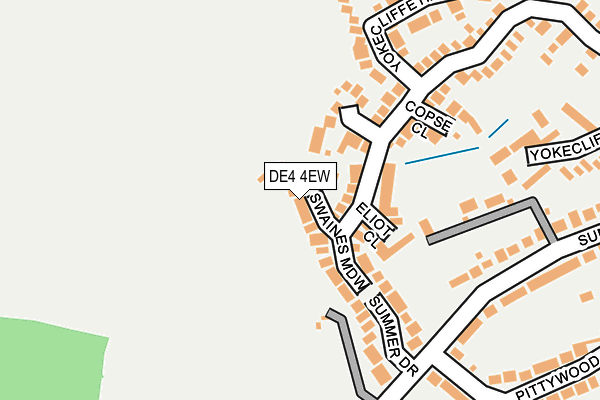 DE4 4EW map - OS OpenMap – Local (Ordnance Survey)