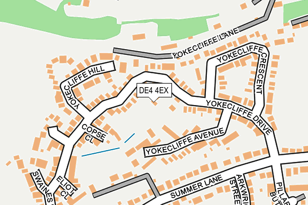 DE4 4EX map - OS OpenMap – Local (Ordnance Survey)