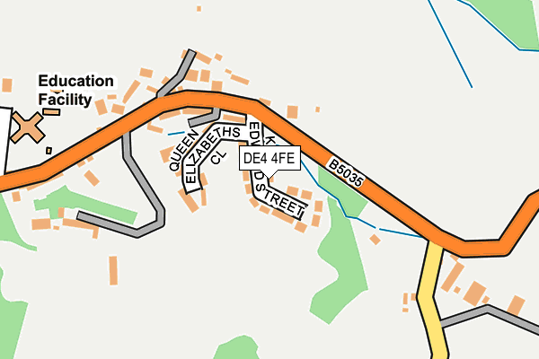 DE4 4FE map - OS OpenMap – Local (Ordnance Survey)