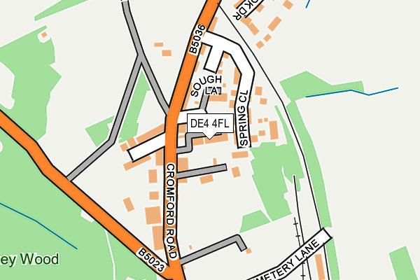 DE4 4FL map - OS OpenMap – Local (Ordnance Survey)