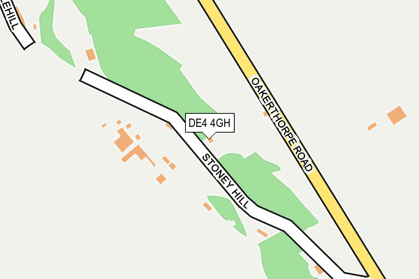 DE4 4GH map - OS OpenMap – Local (Ordnance Survey)