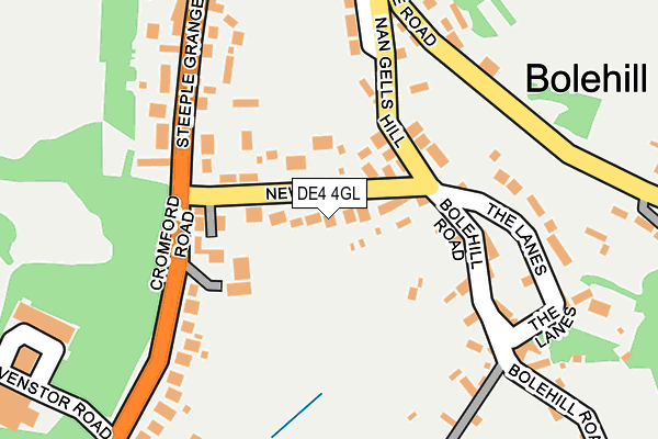DE4 4GL map - OS OpenMap – Local (Ordnance Survey)