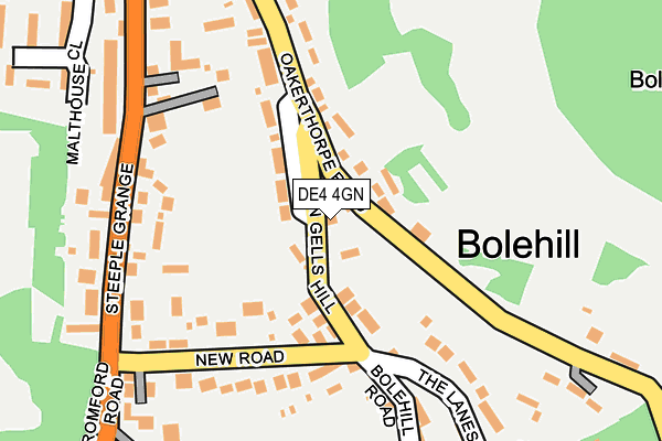 DE4 4GN map - OS OpenMap – Local (Ordnance Survey)