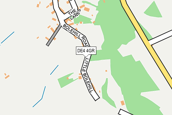 DE4 4GR map - OS OpenMap – Local (Ordnance Survey)