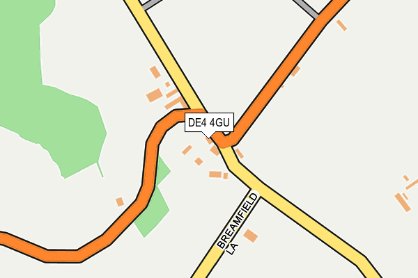 DE4 4GU map - OS OpenMap – Local (Ordnance Survey)